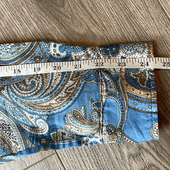 Tommy Hilfiger Blue and brown Paisley, cotton button-down shirt - Picture 6 of 8
